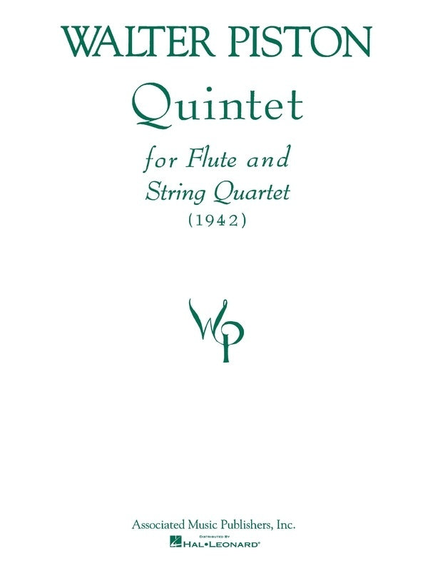 Piston: Quiintet For Wind Instrument (Score)