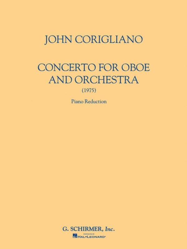 Corigliano: Oboe Concerto Score And Parts