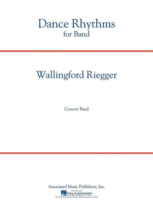 Dance Rhythms For Band Op 58 Concert Band 5 Score Only
