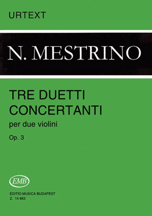3 Duetti Concertanti Op 3 2 Violin Sco Pts
