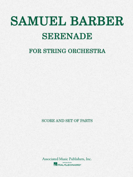 Serenade For Strings - So Score/Parts