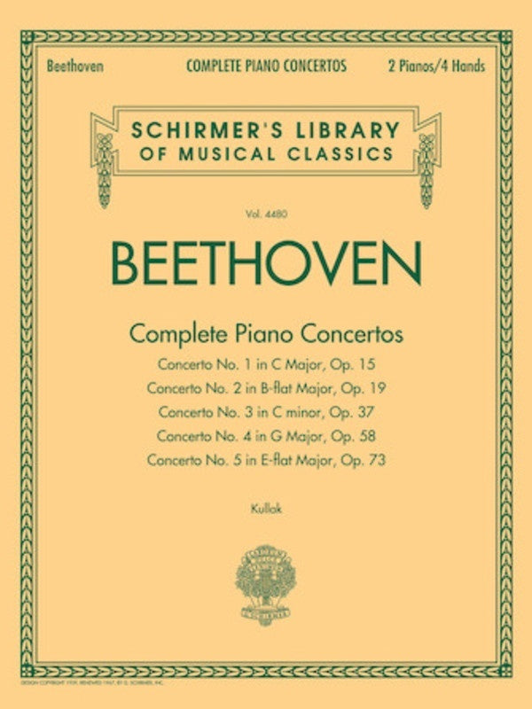 Beethoven - Complete Piano Concertos 2 Pianos/4 Hands