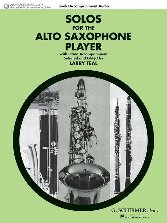 Solos for the Alto Saxophone Player by G. Schirmer, Inc. - 80 Pages with Online Accompaniments