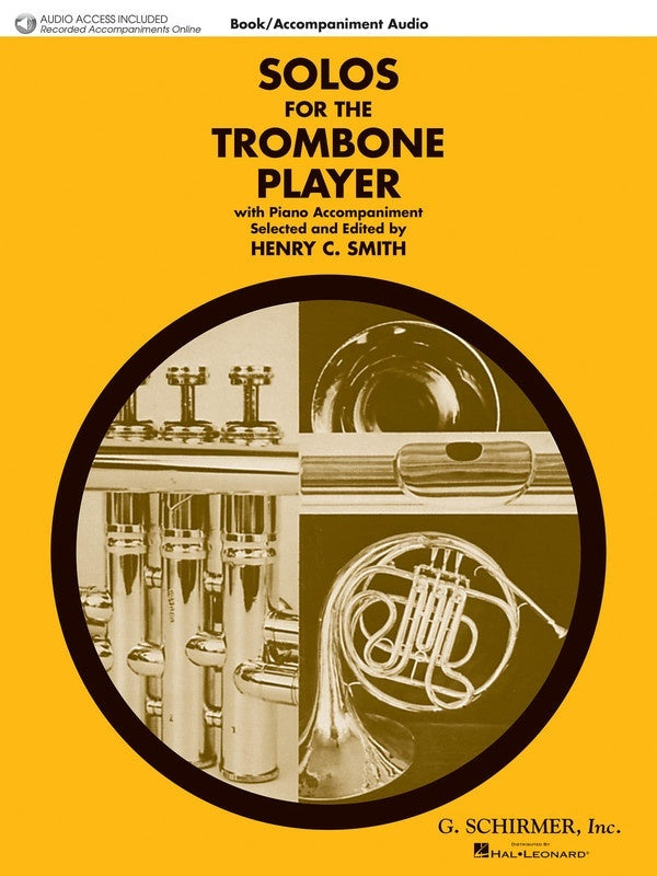 Schirmer - Solos For The Trombone Player Trombone/Piano Book/Online Audio