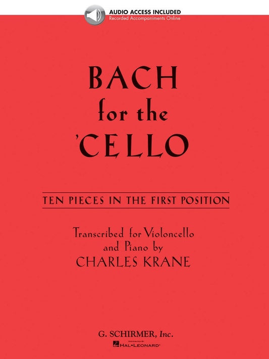 Bach For Cello Book/Online Audio (Softcover Book/Online Audio)