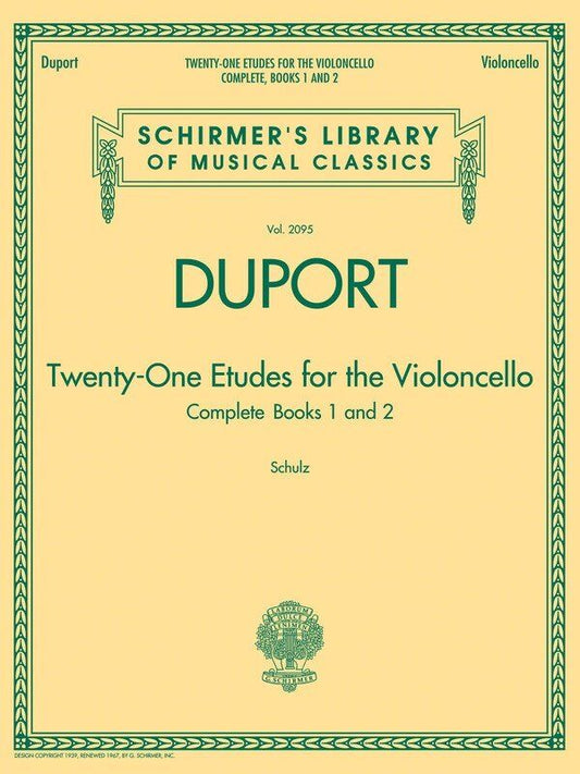 Duport - 21 Etudes for Cello Complete Edition Books 1-2