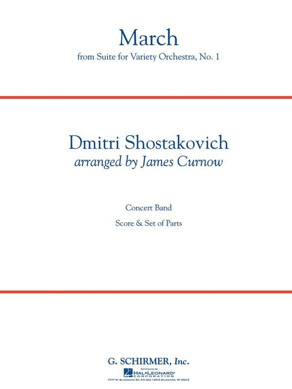 March from Suite for Variety Orchestra No. 1 — Concert Band Grade 4, Score & Parts (G. Schirmer, Inc.)