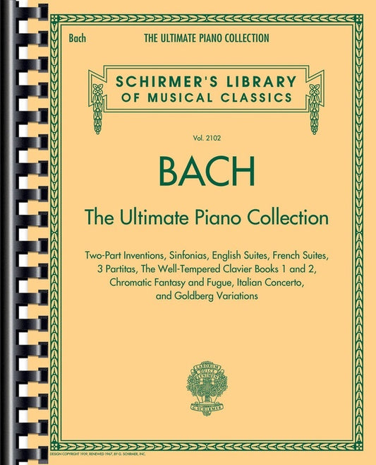 Bach - The Ultimate Piano Collection (Spiral Bound Book)