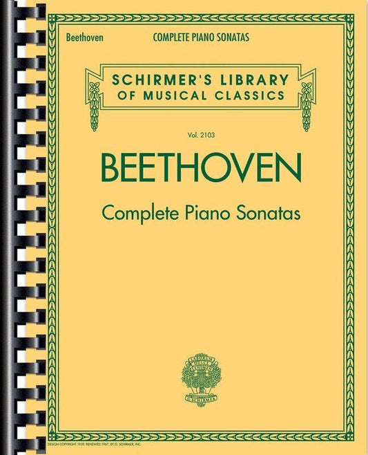 Beethoven Complete Piano Sonatas - 696 Pages, Edited by Von Bülow/Lebert, G. Schirmer