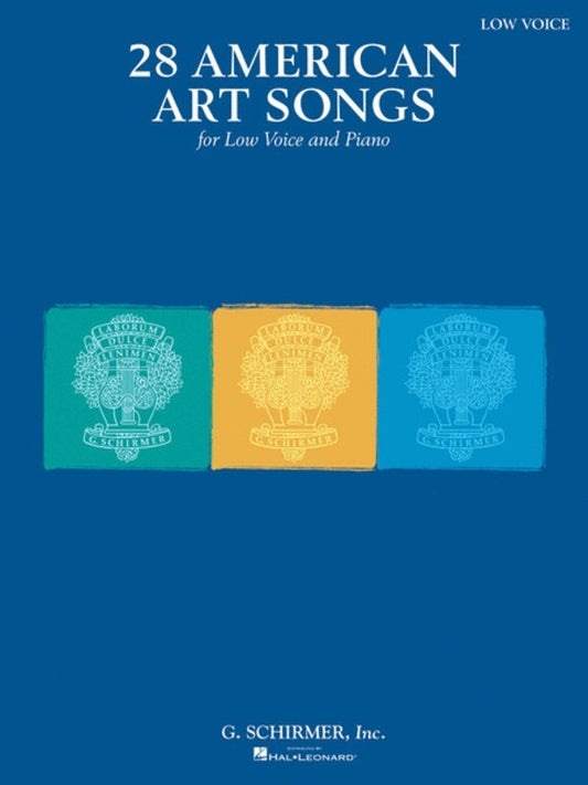 Schirmer - 28 American Art Songs Low Voice/Piano