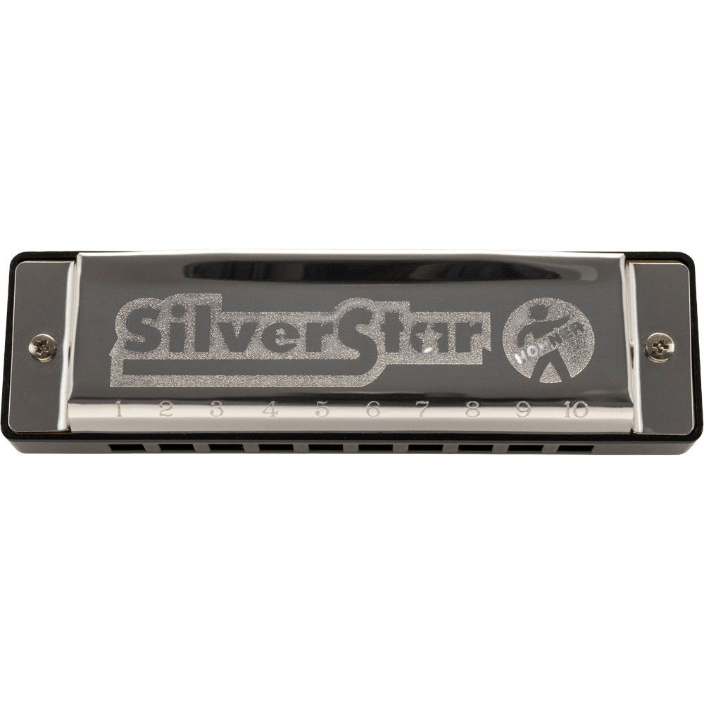 Hohner Silverstar Harmonica in Key of C - Durable Plastic Comb, 10 Holes, 3 Octaves, Brass Reeds, Stainless Steel Cover Plates — view 5