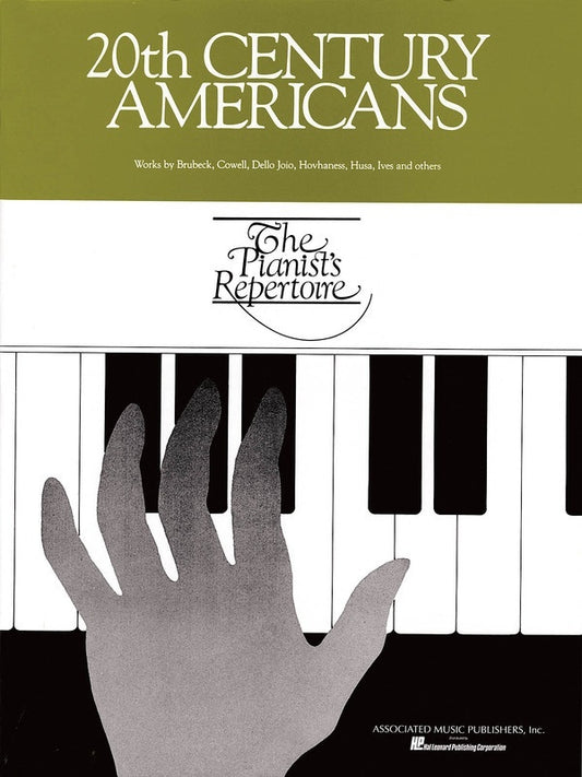 20th Century Americans Piano Collection (Softcover Book)