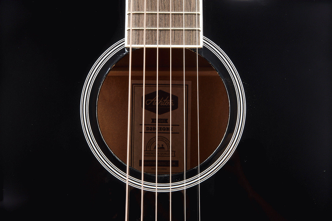 Ashton D20CEQBK Dreadnought Cutaway And Eq — view 4