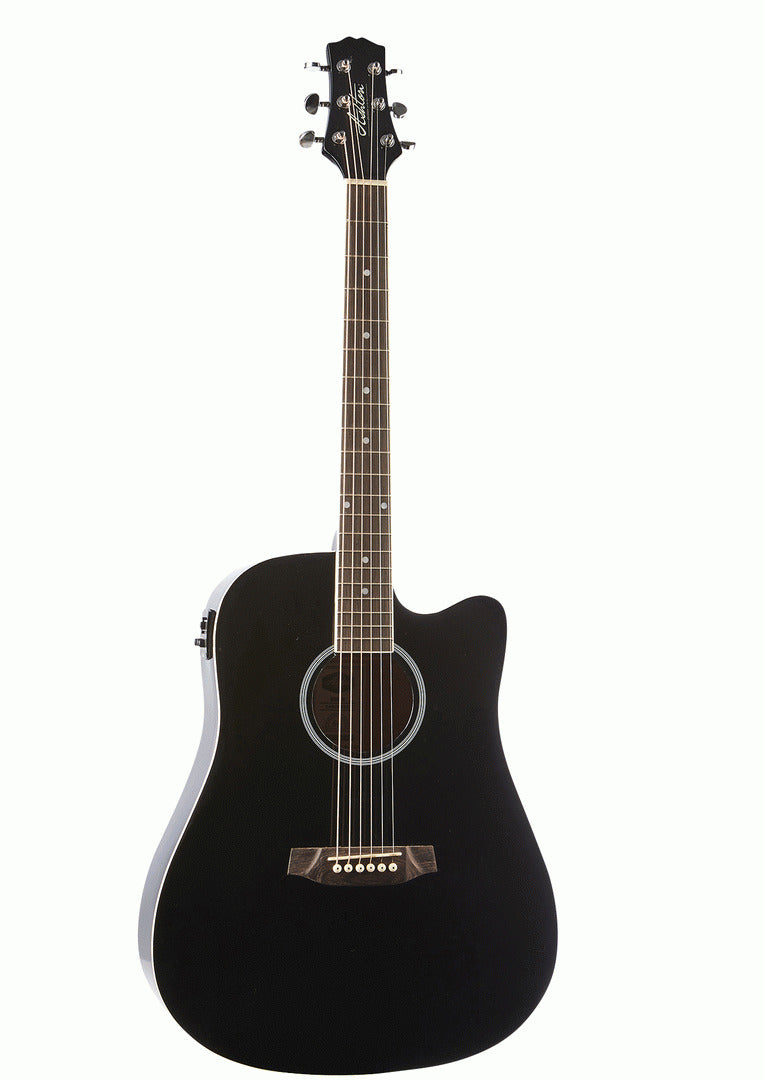 Ashton D20CEQBK Dreadnought Cutaway And Eq — view 3
