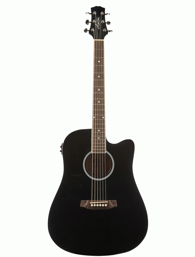 Ashton D20CEQBK Dreadnought Cutaway And Eq