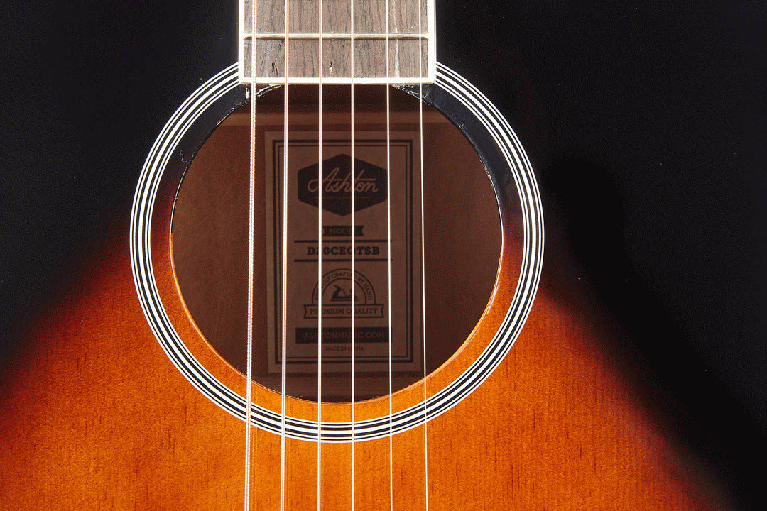 Ashton D20CEQTSB Dreadnought Cutaway And Eq — view 4