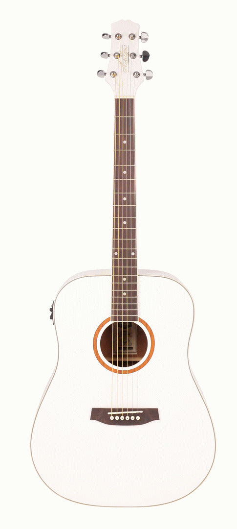 Ashton D26EQ Wh Dreadnought White Eq