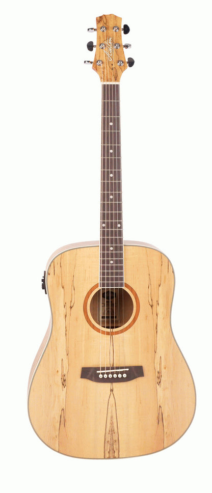Ashton D26EQ SPM Acoustic Guitar w/ Pickup (Spalted Maple)