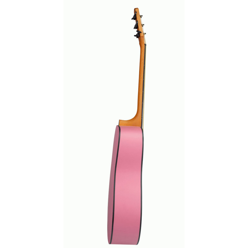 Ashton SPD30 GUV Acoustic Guitar Pink Guava with Gig Bag — view 3