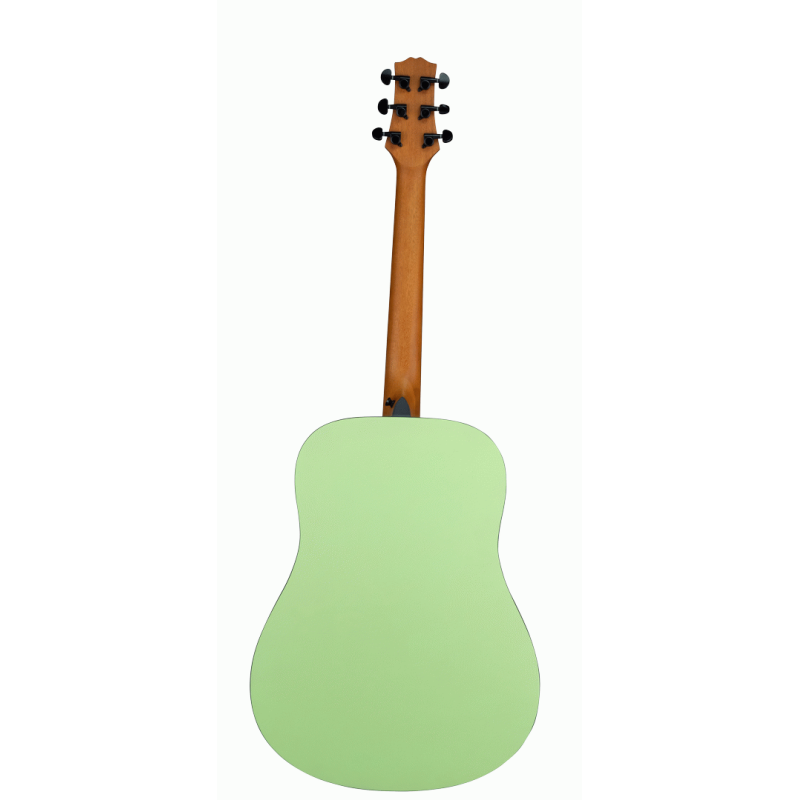Ashton SPD30 Kiwi Green Acoustic Guitar with Gig Bag — view 2