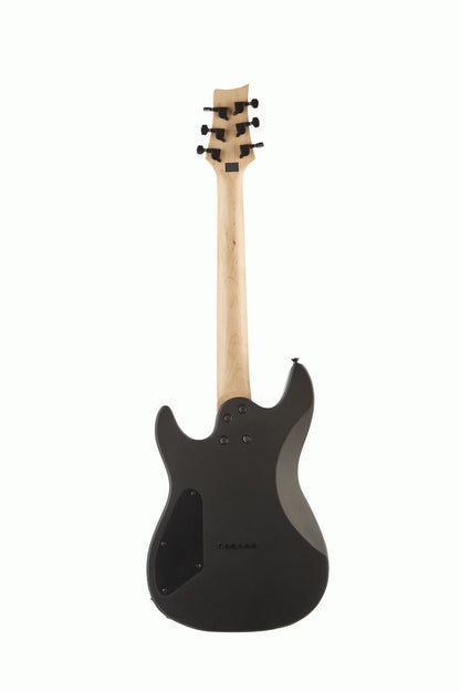 Ashton Joey Backstage BK Mini Electric Guitar (Black Gloss) — view 3