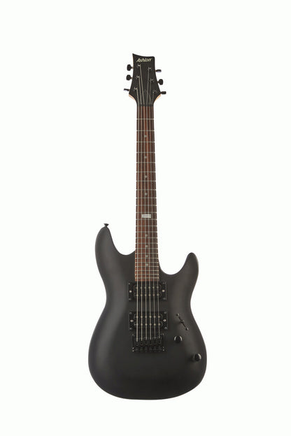 Ashton Joey Backstage BK Mini Electric Guitar (Black Gloss)