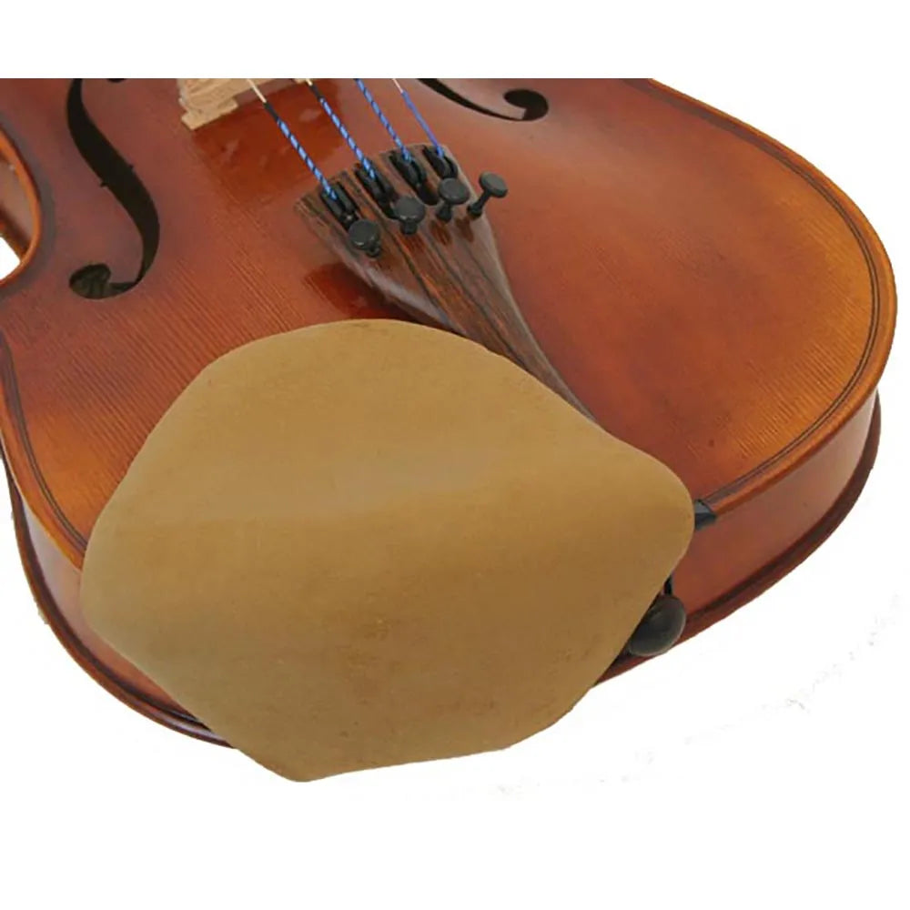 Violin Chinrest Cover Strad-Pad Beige Large - Reduces Irritation, Washable, Detachable, Made in USA