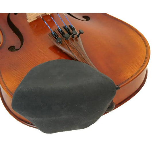 Violin Chinrest Cover Strad-Pad Black Large - Reduces Irritation & Fatigue, Detachable & Washable, Made in USA