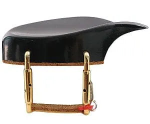 Violin Chinrest Teka Style Bakelite 4/4 with Gold Fittings