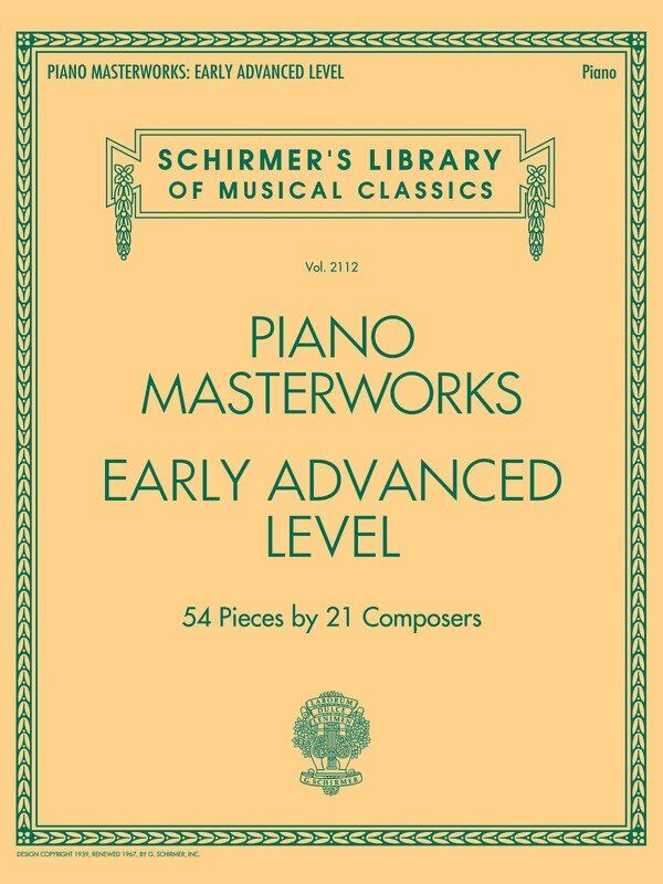 Piano Masterworks - Early Advanced Level, G. Schirmer, Inc., Piano Solo, 232 Pages
