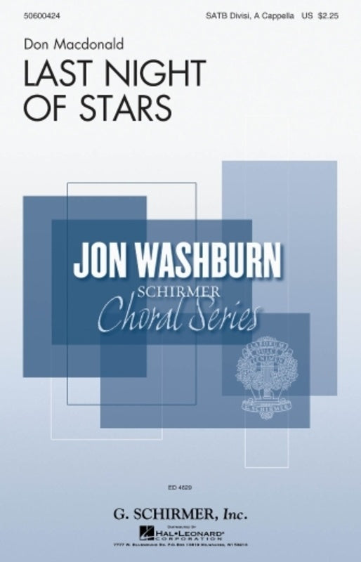 Last Night Of Stars SATB Divisi A Cappella
