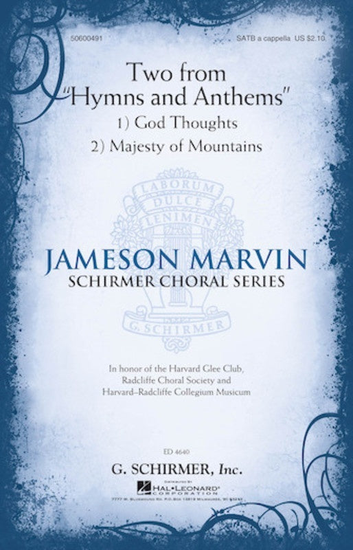 Two From Hymns And Anthems SATB A Cappella