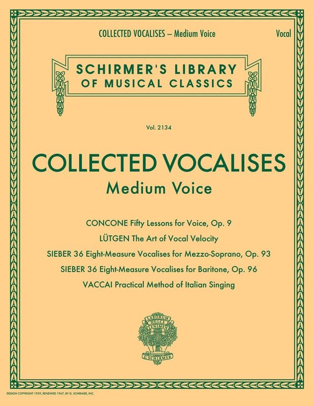 Collected Vocalises — Medium Voice (G. Schirmer, Inc.)