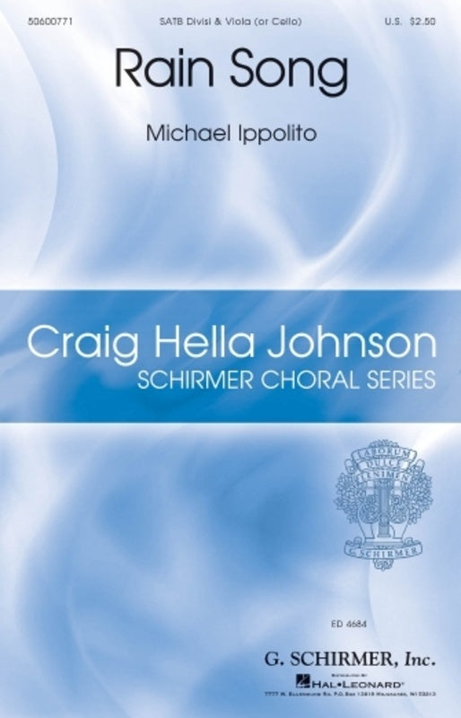Rain Song SATB Divisi/Viola (Or Cello)