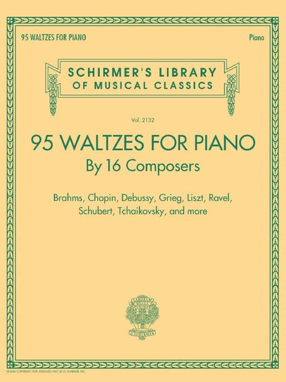 Schirmer - 95 Waltzes For Piano By 16 Composers
