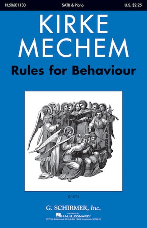 Rules For Behaviour 1787 SATB