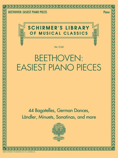 Schirmer - Beethoven - Easiest Piano Pieces — view 2