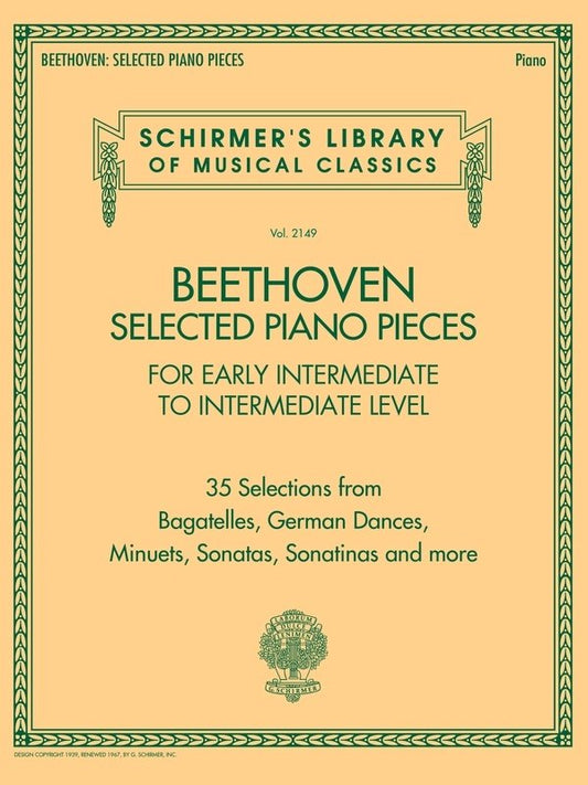 Beethoven Selected Piano Pieces for Early Intermediate to Intermediate Pianists