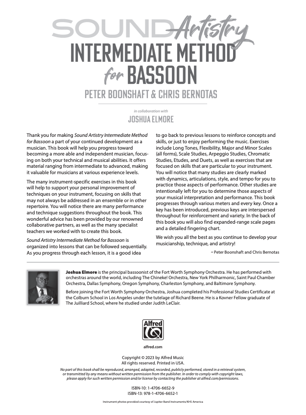 Sound Artistry Intermediate Method for Bassoon Sheet Music — view 2