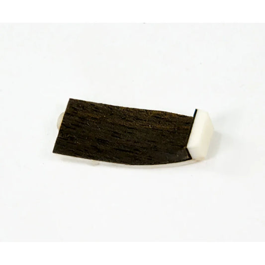 Violin Bow Tip with Cow Bone and Ebony Lining - 27mm Length, 11.5mm Width, Made in Germany
