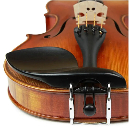Violin Chinrest Guarneri Style Ebony Over-the-Tailpiece