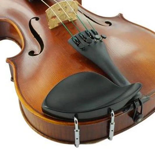 Dresden Style Ebony Violin Chinrest 4/4-3/4 with Low Medium Cup