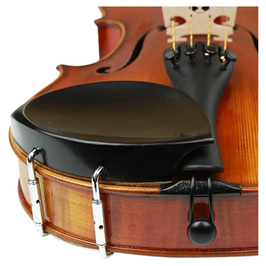 Kaufmann Ebony Violin Chinrest with Large Flat Cup