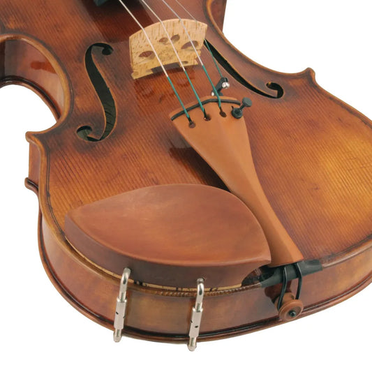 Violin Chinrest Kaufmann Style Boxwood Large Flat Cup