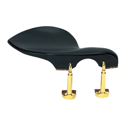 Wolf Strad Ebony Violin Chinrest with Nickelplated Feet