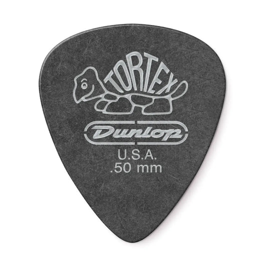 JIM DUNLOP 0.50MM TORTEX BLACK GOLD PICK  (Single)