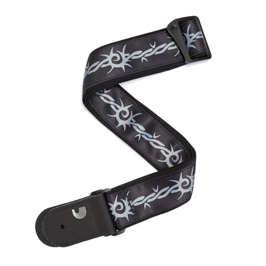 Planet Waves Woven Guitar Strap, Barbed Wire