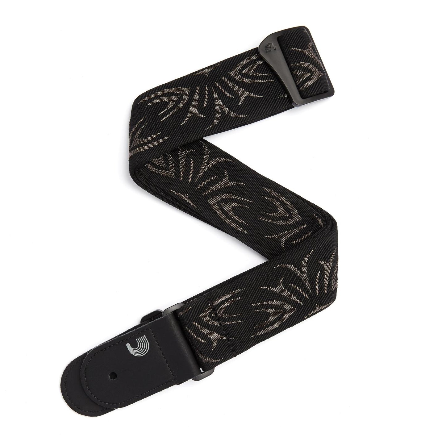Planet Waves Woven Guitar Strap, Black/Gray Tattoo