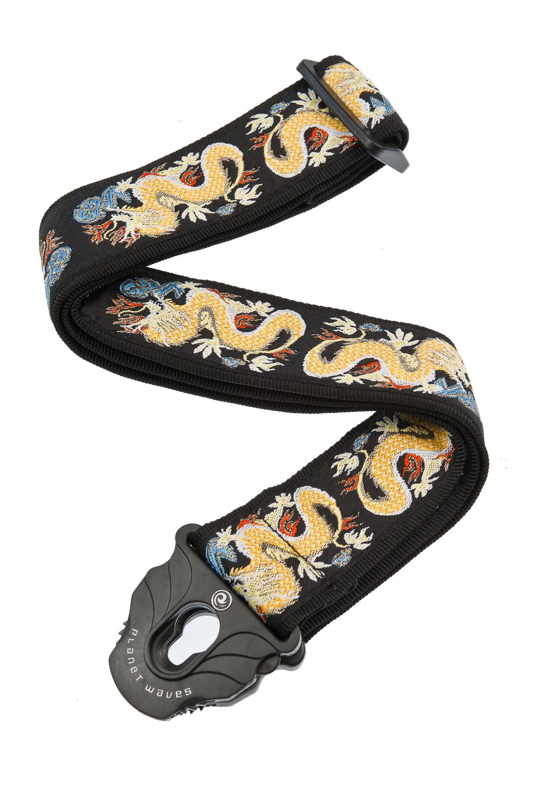 Planet Waves Planet Lock Guitar Strap, Dragon