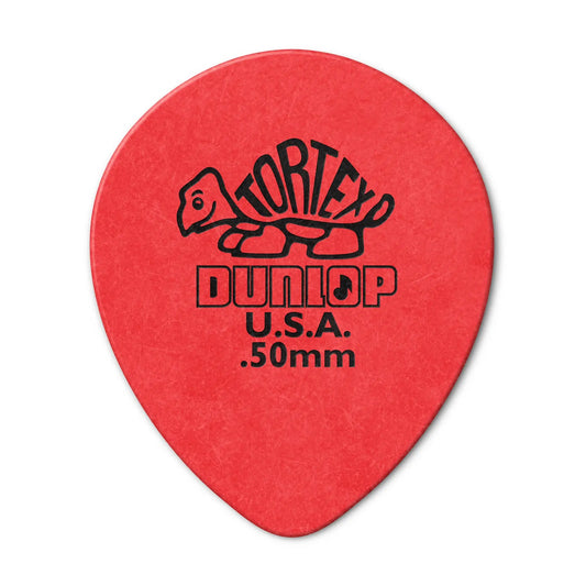 Jim Dunlop Tortex 0.50MM Tear Drop Guitar Pick  (Single)